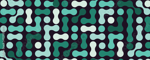 Metaballs shapes abstract  geometric background