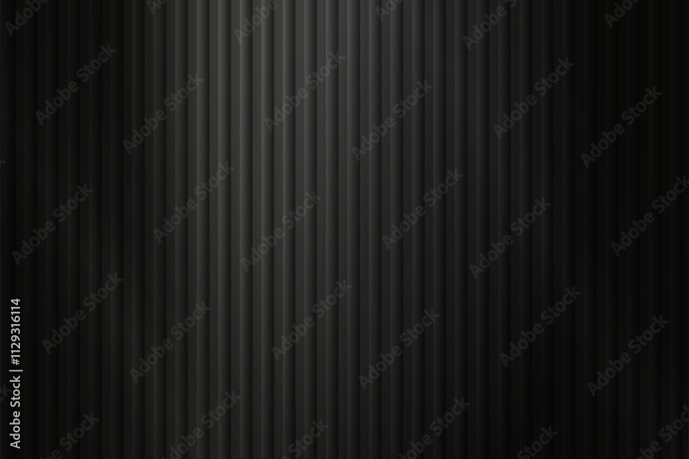 Abstract gradient background with trendy ribbed glass effect. Black acrylic reeded fluted panel. Vector illustration Abstract gradient background with trendy ribbed glass effect. Black acrylic reeded fluted panel. Vector illustration