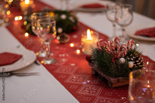 Tapety artystyczne Décorations et table de Noël