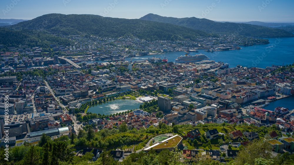 Fototapeta premium Bergen in Norwegen