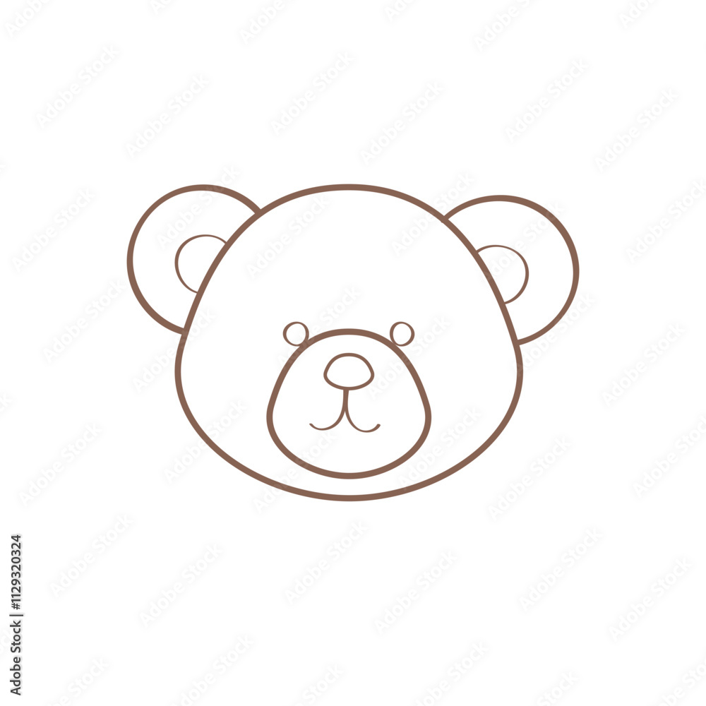 Whimsical Hand-Drawn bear