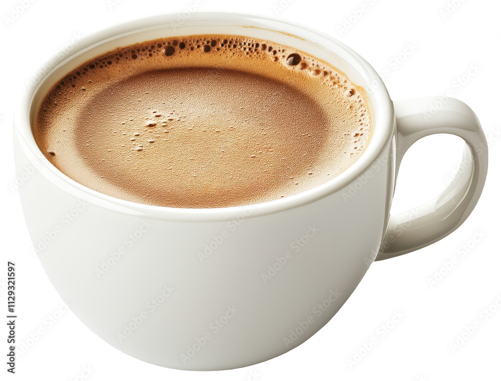 PNG Cup of hot coffee with foam PNG Cup of hot coffee with foam