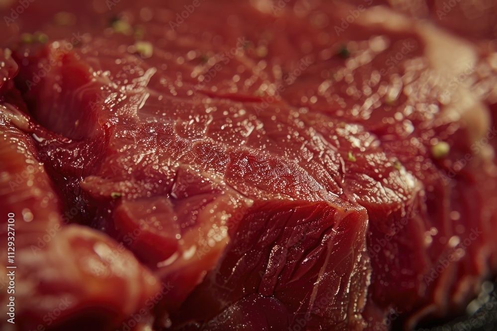 A close-up view of a piece of cooked meat served on a plate, ready for consumption
