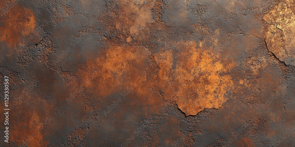 Rustic texture with cracked orange and gray patterns creating natural distressed look Rustic texture with cracked orange and gray patterns creating natural distressed look