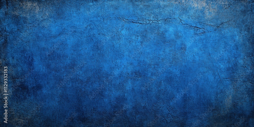 Fototapeta premium Vibrant textured blue wall background for creative designs and projects