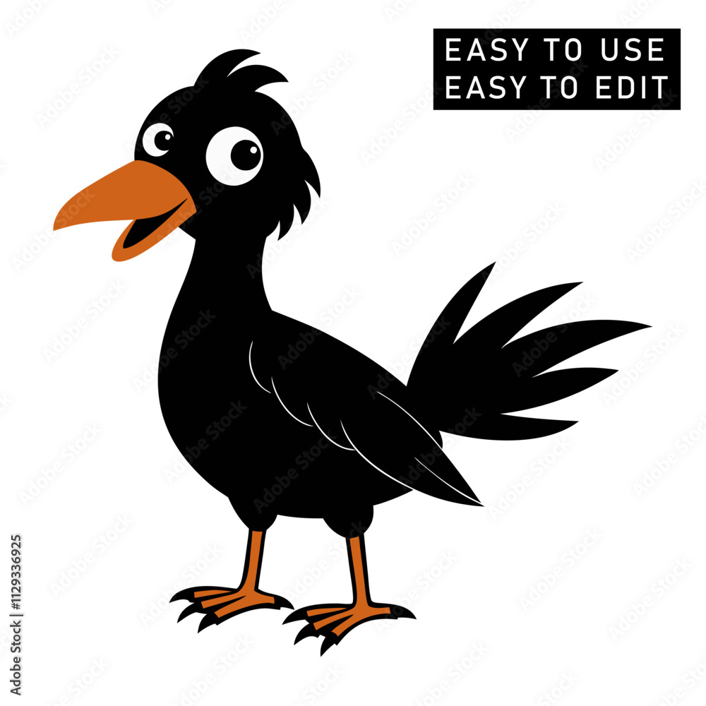 Obraz premium a cartoon type bird silhouette