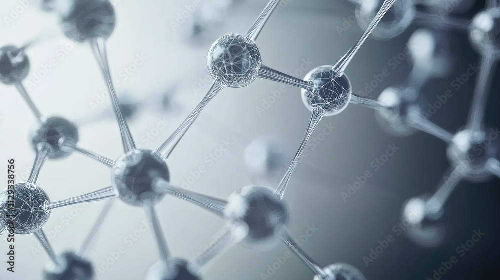 Network structure chemical bonds in molecular level of lines and points, dots and connections Network structure chemical bonds in molecular level of lines and points, dots and connections