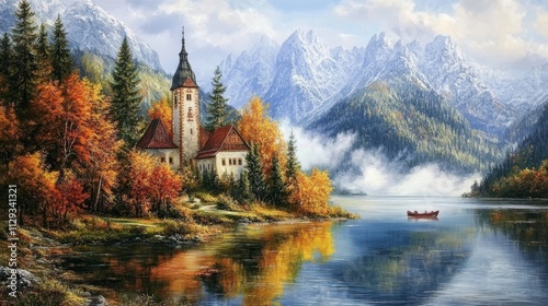 Scenery near Garmisch Partenkirchen, Bavaria, Germany.