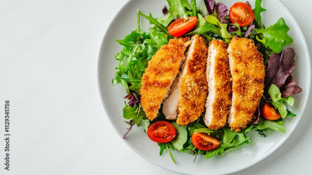 Crispy Chicken Breast Salad: A Healthy and Delicious Meal Crispy Chicken Breast Salad: A Healthy and Delicious Meal