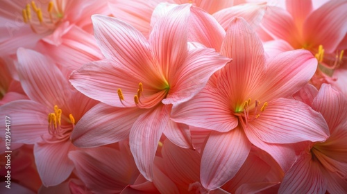 Close-up of Beautiful Pink Lilies