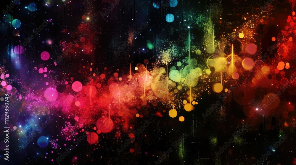 Obraz premium Scientific elements in abstract exploration