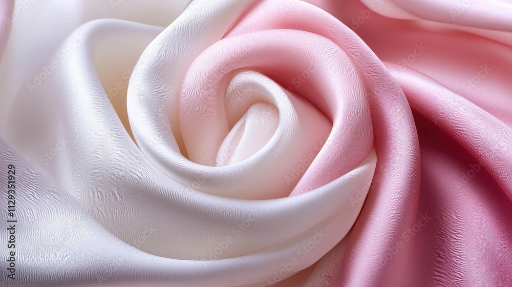 Soft silk textures in serene elegance Soft silk textures in serene elegance