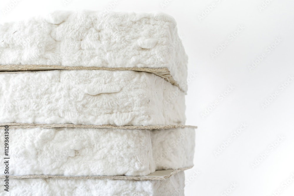 A collection of white pillows stacked on top of each other, ideal for use in still life or product photography