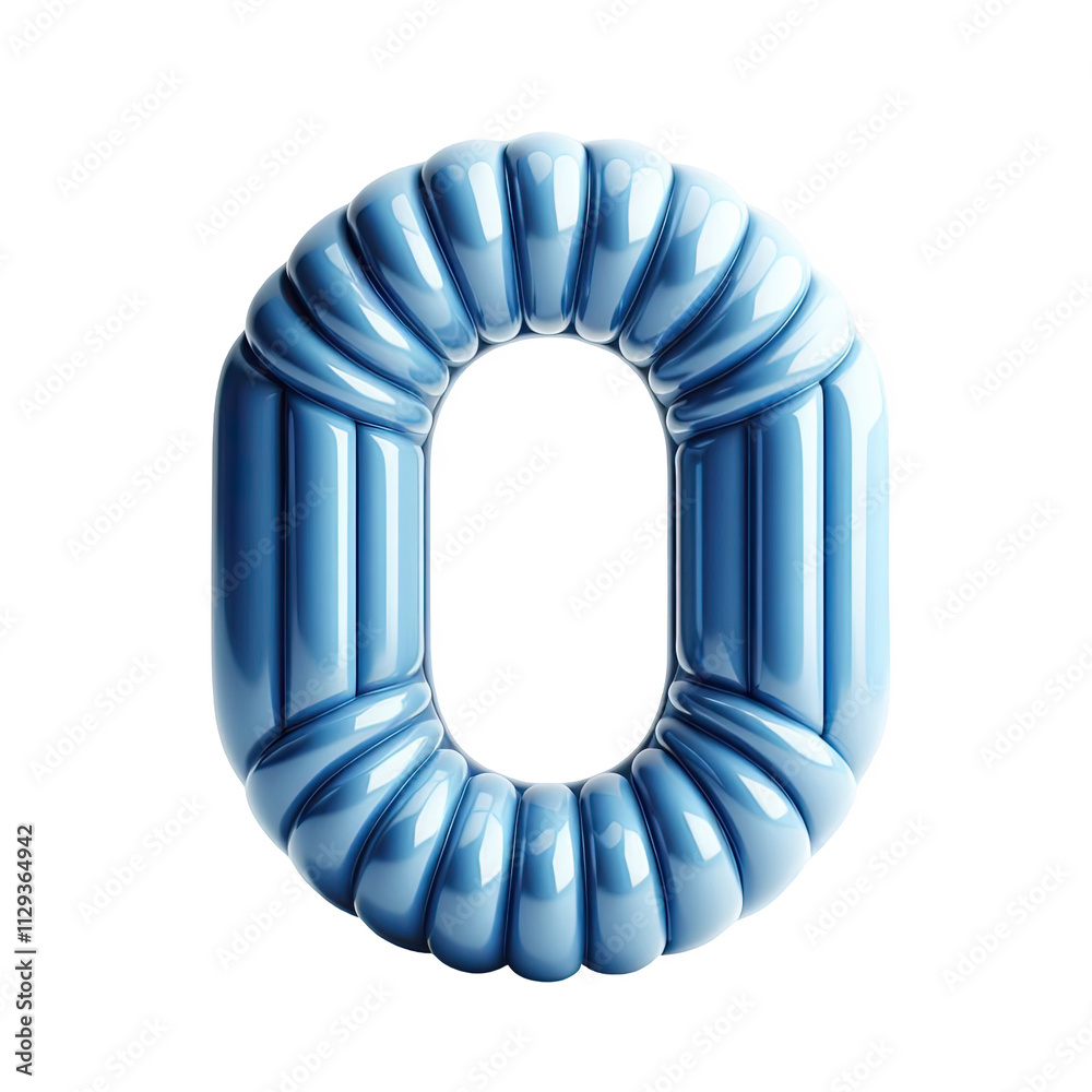 Blue color Number 0 Balloon, Shiny balloon shape party decoration, isolated on transparent cutout PNG Blue color Number 0 Balloon, Shiny balloon shape party decoration, isolated on transparent cutout PNG