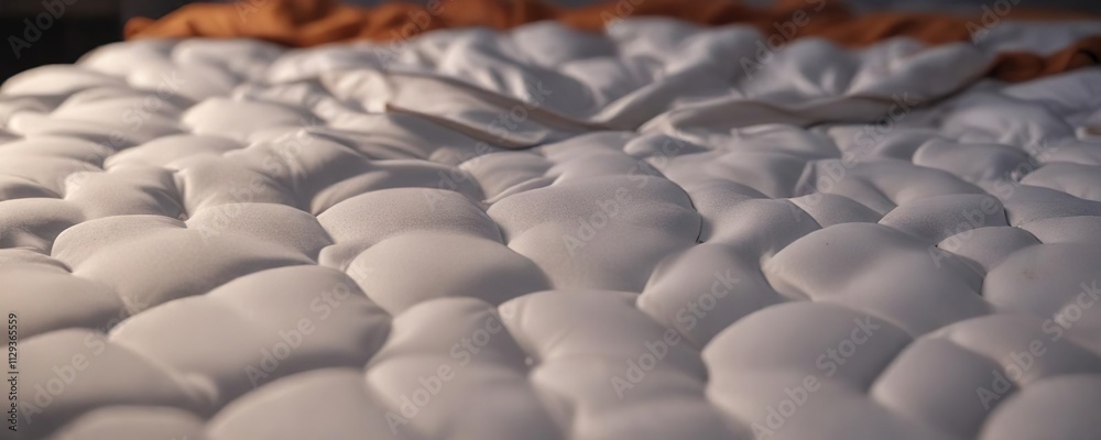 Fototapeta premium D?tail d'un acarien vu en gros plan sur un matelas, montrant ses pattes et son corps, mite, insecte