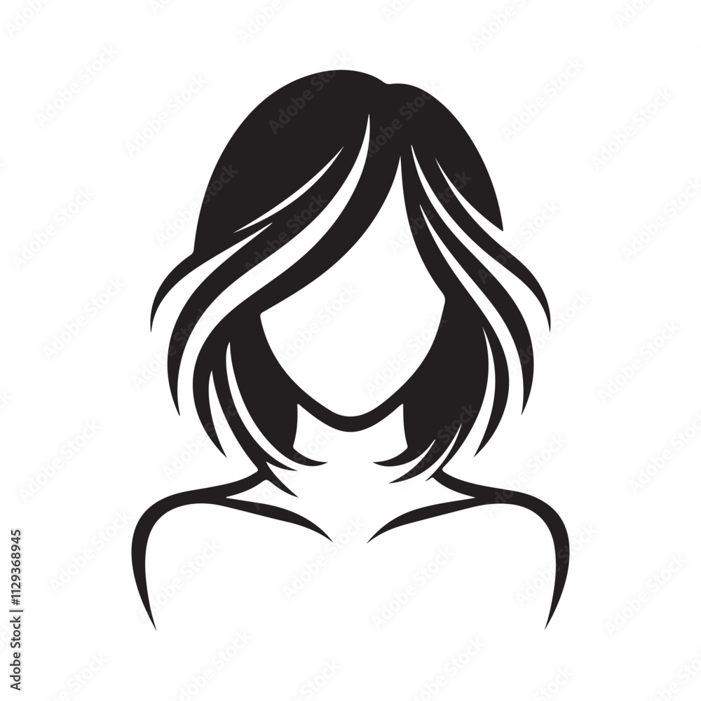 Feminine Hair Silhouette Logo Design
Feminine Hair Silhouette Logo Design