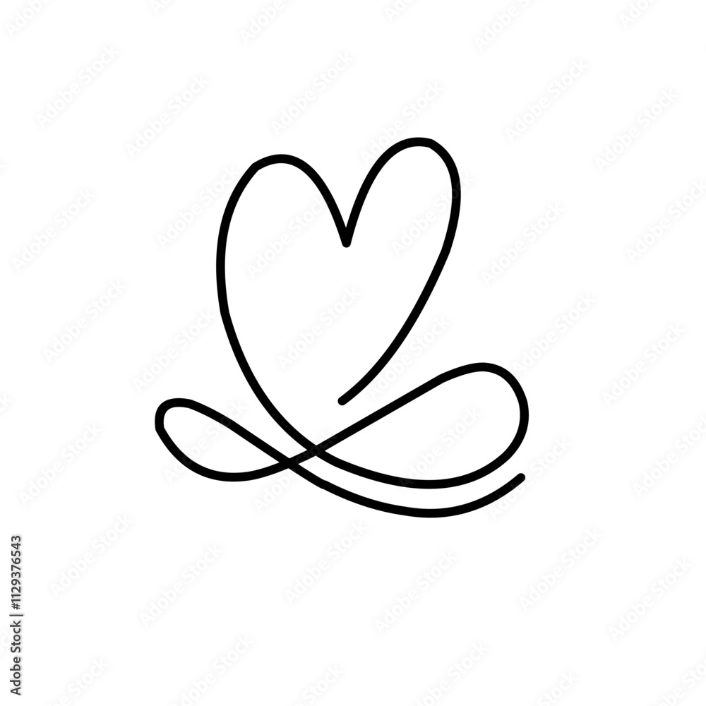 Hand Drawn Infinity Love