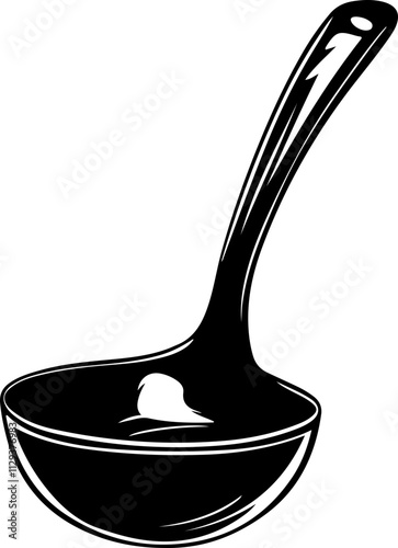 Soup ladle SVG- kitchen utensil vector
