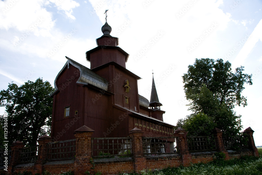 Fototapeta premium Russia Yaroslavl region Rostov Church of St. John the Evangelist view on a cloudy summer day