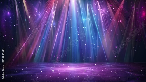 Magical Stage Lighting Background.