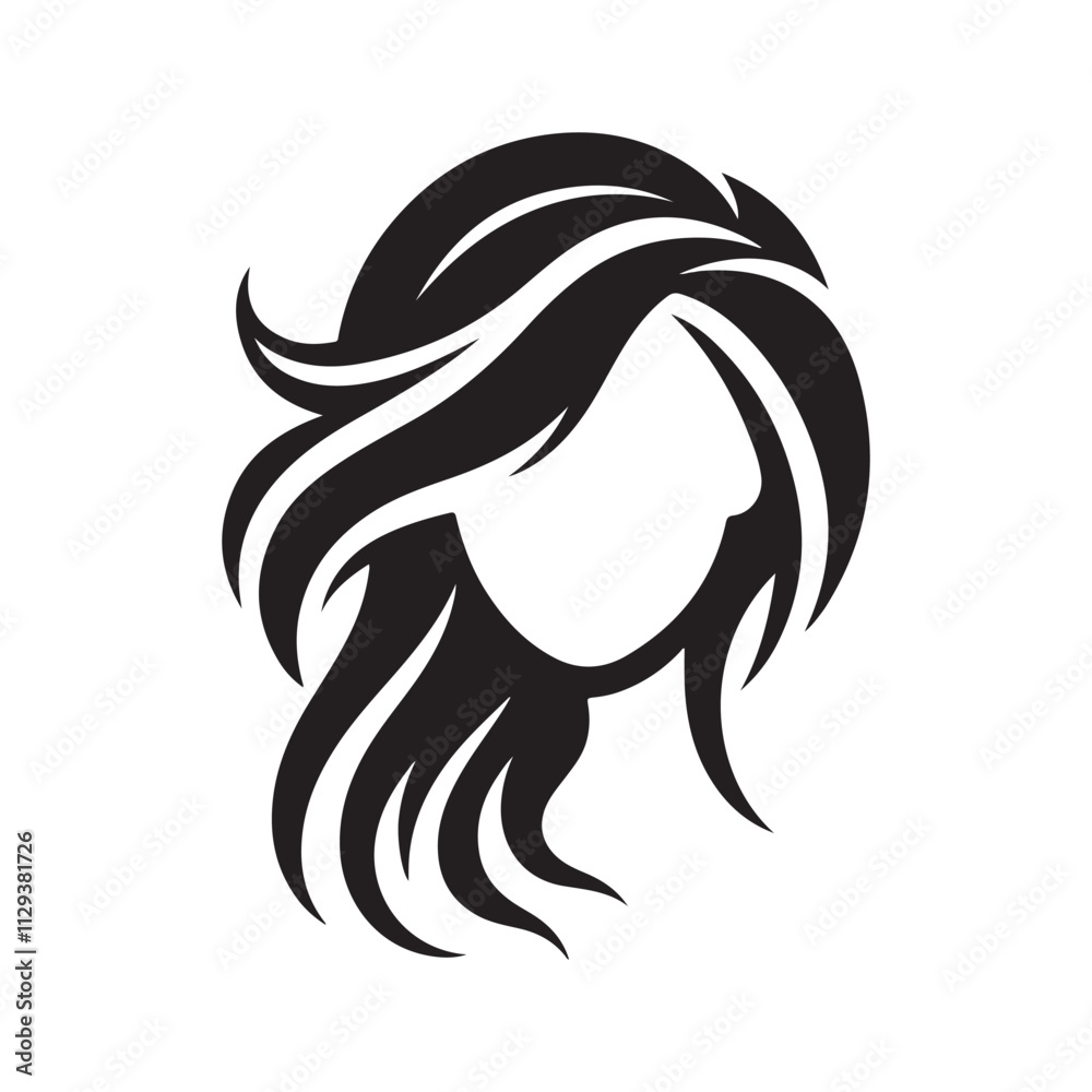 Elegant Female Hair Silhouette Vector for Beauty
Elegant Female Hair Silhouette Vector for Beauty