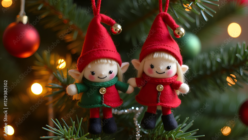 Holiday Elves: A Blend of Fabric and Festive Lights Holiday Elves: A Blend of Fabric and Festive Lights