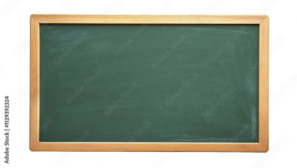 A blank green chalkboard framed in wood, ready for teaching or notes. A blank green chalkboard framed in wood, ready for teaching or notes.