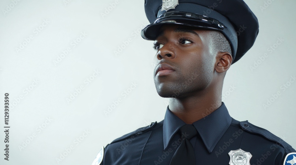 Police Officer Looking Out Police Officer Looking Out