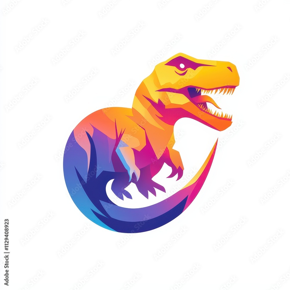 Design of dinosaur icon logo illustration isolated on white background Design of dinosaur icon logo illustration isolated on white background