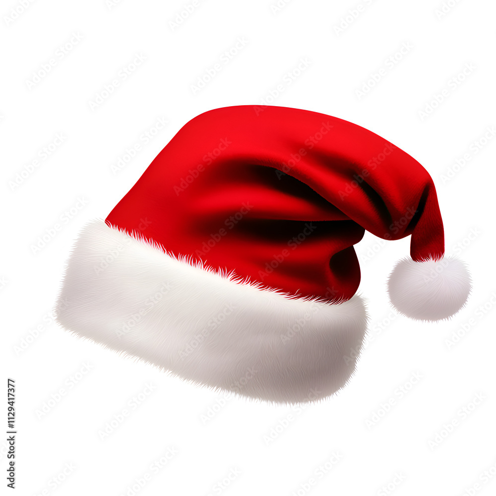 A classic red and white Santa hat, symbolizing the festive spirit of Christmas. A classic red and white Santa hat, symbolizing the festive spirit of Christmas.