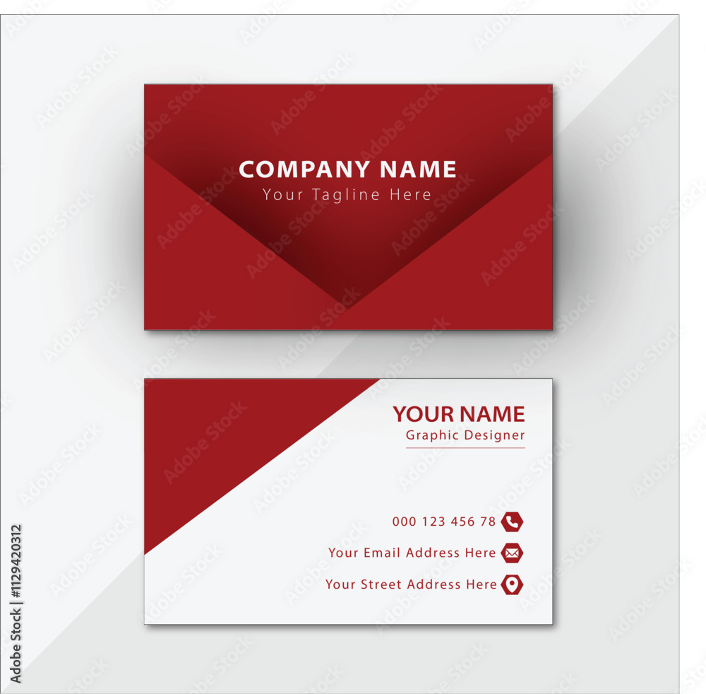Fototapeta premium Creative business card design