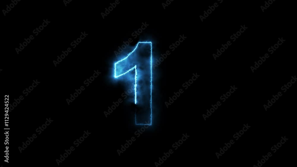 Glowing neon animated number 1. one -color looping trendy glowing neon numeric number 1.Neon number 1 with alpha channel, number one Glowing neon animated number 1. one -color looping trendy glowing neon numeric number 1.Neon number 1 with alpha channel, number one