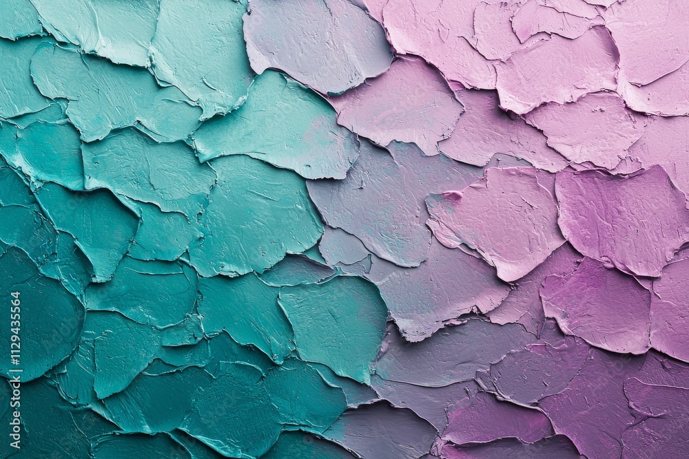 Layered teal and lavender textured paint Layered teal and lavender textured paint