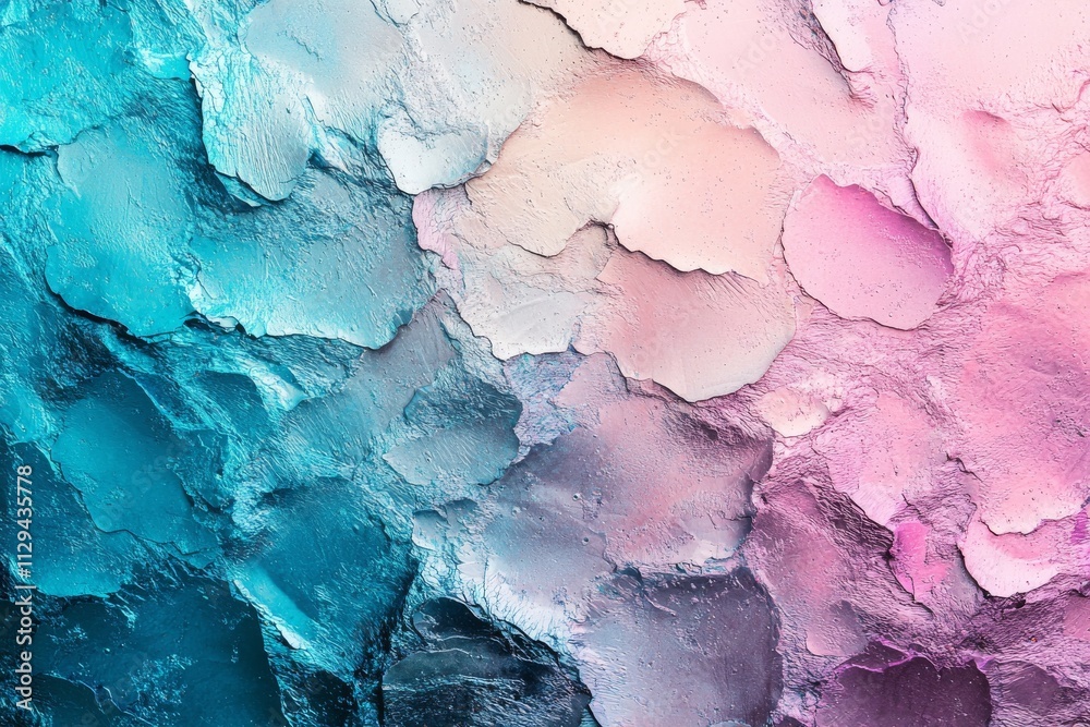 Fototapeta premium Textured gradient of blue and pink layers