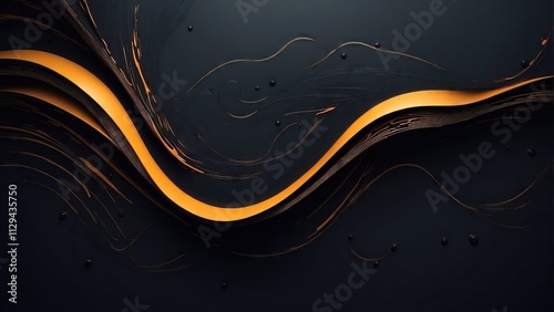 abstract multi-colored wave pattern that is shiny and flowing in a modern style