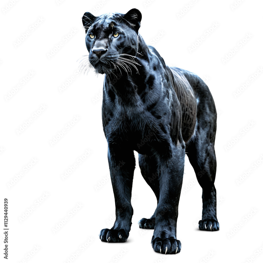 black panther isolated on transparent background black panther isolated on transparent background
