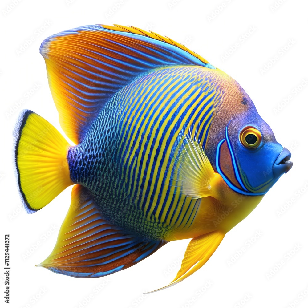 Naklejka premium tropical fish isolated on white