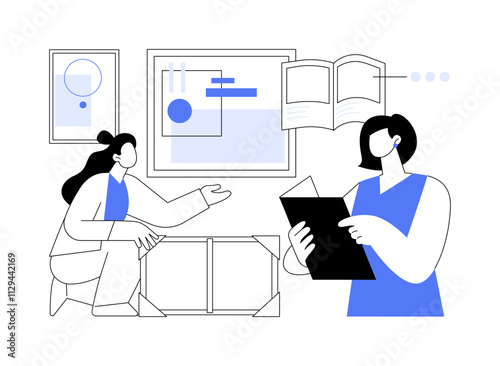 Catalog art isolated cartoon vector illustrations.
