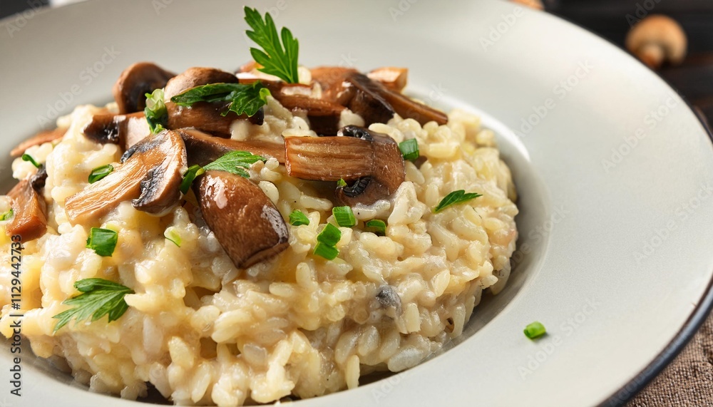 Creamy Risotto with Mushrooms: A Winter Comfort Dish Creamy Risotto with Mushrooms: A Winter Comfort Dish