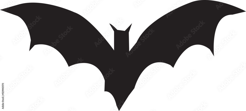 bat illustration vector file svg