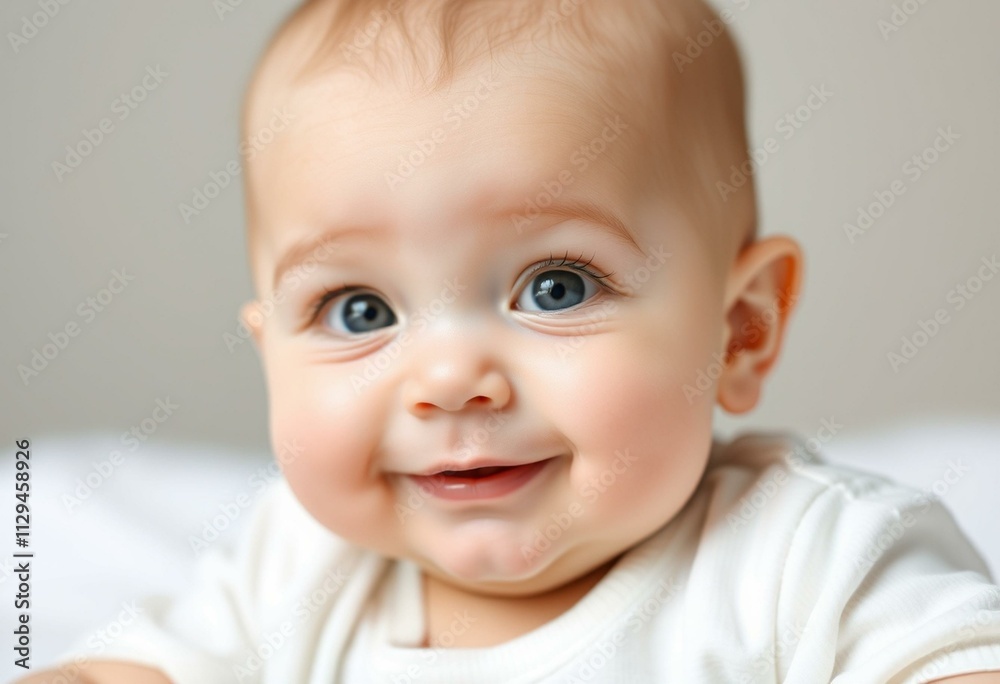 Photorealistic portrait of a cute baby Photorealistic portrait of a cute baby