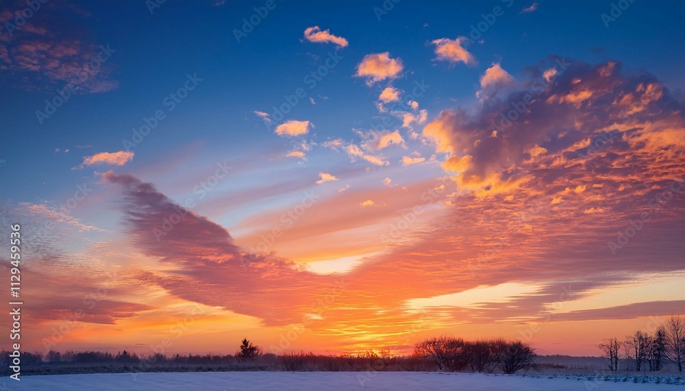 Obraz premium sunset in the city