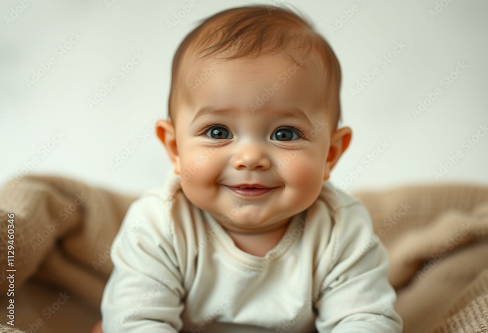 Photorealistic portrait of a cute baby Photorealistic portrait of a cute baby