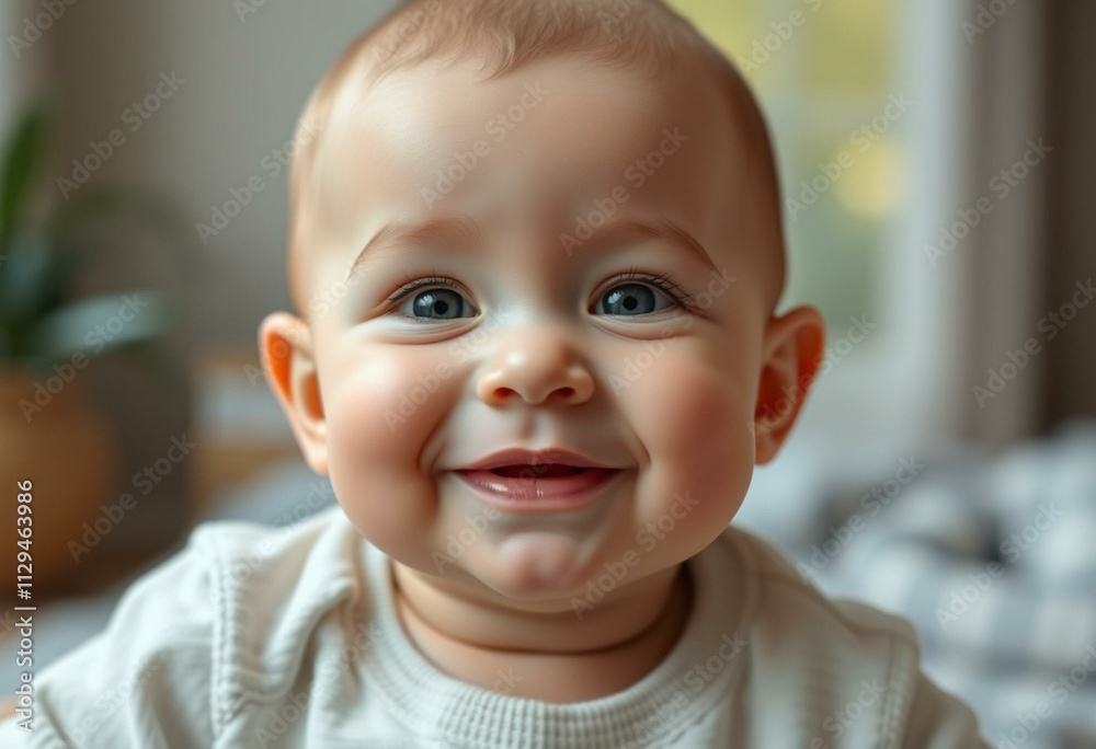 Photorealistic portrait of a cute baby Photorealistic portrait of a cute baby