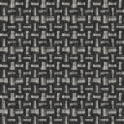 Monochrome Grain Degrade Check Pattern