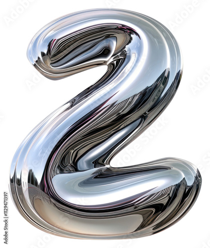 Wallpaper Mural PNG Alphabet Z letter silver curve bathroom. Torontodigital.ca