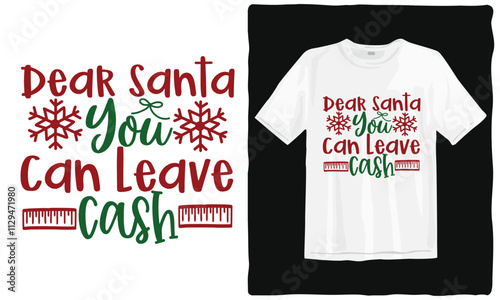 Merry christmas T-shirt design. santa clothes cartoon characters tshirt. Christmas elements tshirt. bells, santa, deer, angel, cookies, showman, snowstar, drums, mittens, Christmas holiday tshirt. photo