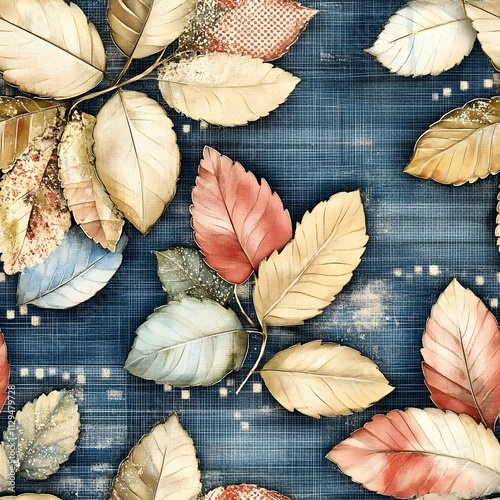 Beautiful seamless pattern country style collection
