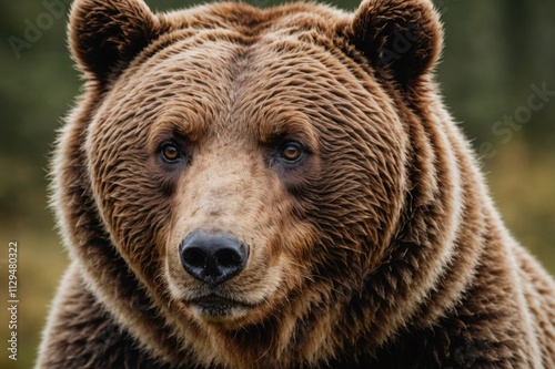 Wallpaper Mural Brown bear (Ursus arctos) fur texture. Wild life animal. Torontodigital.ca