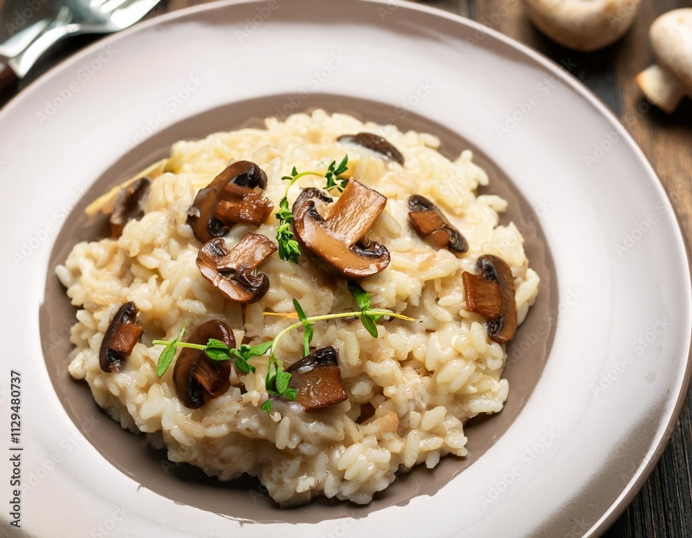 Creamy Risotto with Mushrooms: A Winter Comfort Dish Creamy Risotto with Mushrooms: A Winter Comfort Dish